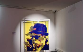 Marseille et mai 68 - Volet artistique / Malcolm X, 1968, Bernard Rancillac Sérigraphie sur double plexiglas et portant métallique