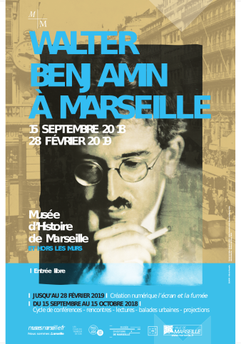 Affiche de l'exposition Walter Benjamin à Marseille