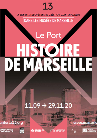 Affiche de l'exposition Manifesta 13 Le port : À la croisée des histoires